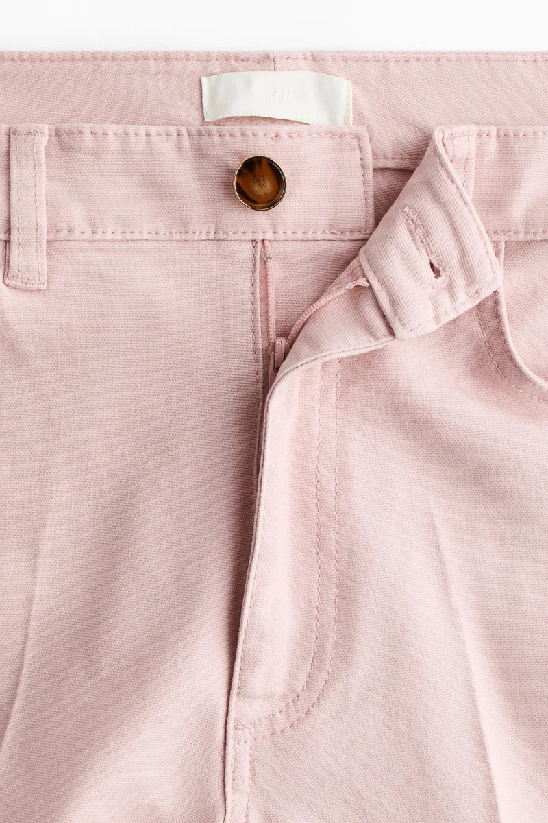 اتش اند ام بنطلون قطن كانفاس بقصّة بوت كت